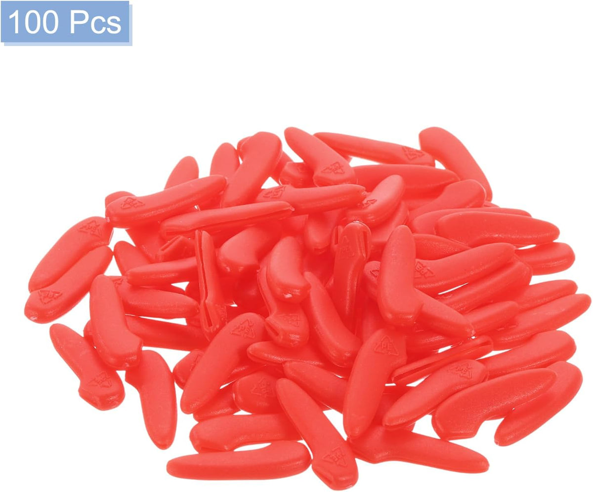 100Pcs Blade Knife Tip Protector Cover Plastic Knife Guard Sleeves Knife Blade Tip Sleeves Cover for Kitchen, Red