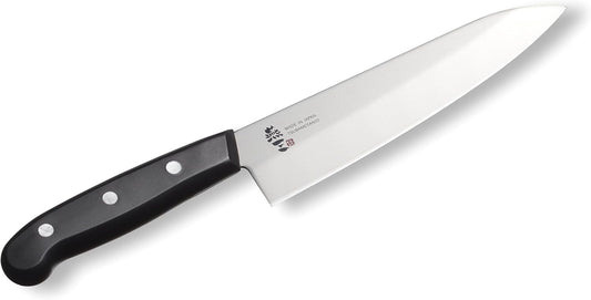 Japanese Chef Knife, 7 inch Gyuto by Enzo, Hand Forged, Tsubame Sanjyo Stainless Steel, Light Weight, Wear/Corrosion Resistance, 11.8 inch Total Length