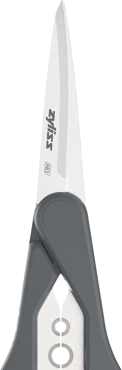 Heavy Duty Home & Kitchen Herb Shears Scissors with Innovative Stem Stripper, Versatile Kitchen Shears for Trimming Weeds, Flower Buds & More - White/Green - 8.5 x 4.2 x 0.4 inches