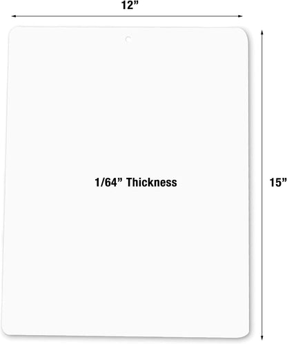 Kitchen Cutting Board | Flexible Chopping Mats | Food Safety | Hanging Hole for Easy Drying |12x15” Size | Set of 20
