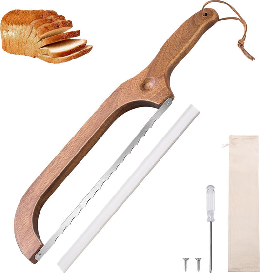 Bread Knife for Homemade Bread 14.5'' Sourdough Bread Knife, Premium Slicer for Homemade Bread, Baguettes and More Cuts Thin, Ergonomic Handler Premium Sharpness Blade