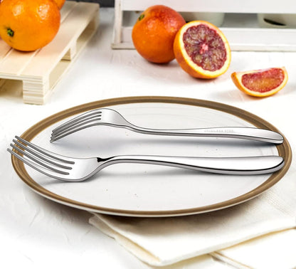 48-Piece Heavy Duty Silverware Set with Steak Knife for 8, Stainless Steel Flatware Set, Fancy Thick Cutlery Eating Utensils Include Forks Knives Spoons, Mirror Finished, Dishwasher Safe