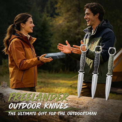 Fixed Blade Knife with Kydex Sheath, D2 Steel Survival Knife | Full Tang EDC Outdoor Camping Knife with G10 Handle, 3.15 inch Compact Bushcraft Hunting Knife for Men, Gray Green
