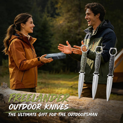 Fixed Blade Knife with Kydex Sheath, D2 Steel Survival Knife | Full Tang EDC Outdoor Camping Knife with G10 Handle, 3.15 inch Compact Bushcraft Hunting Knife for Men, Gray Green