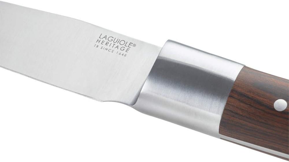 TB Paring Knife with Stainless Steel Blade and Wooden Handle