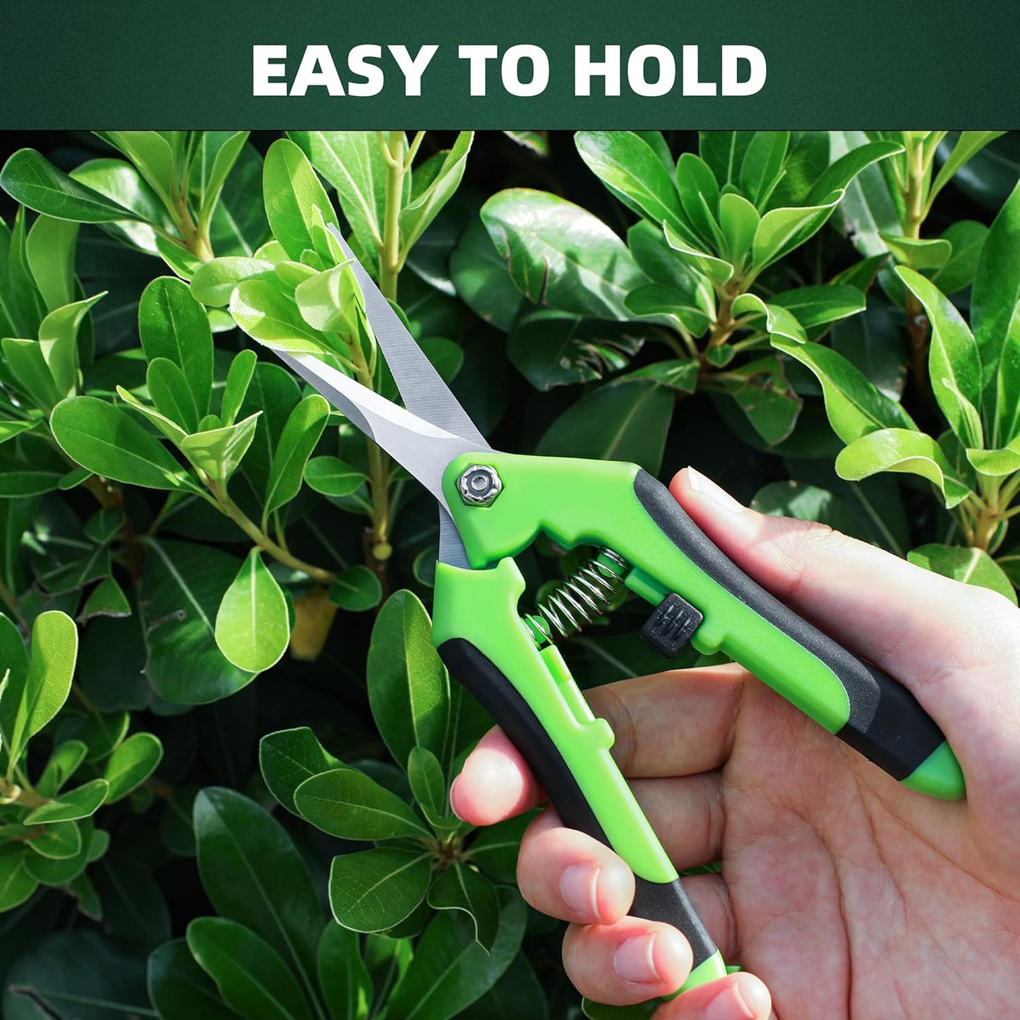 3-Pack Stainless Steel Pruning Shears, Pruning Snips and Clippers for Gardening, Scissors Tools (Yellow)