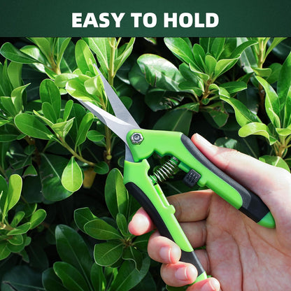 3-Pack Stainless Steel Pruning Shears, Pruning Snips and Clippers for Gardening, Scissors Tools (Yellow)