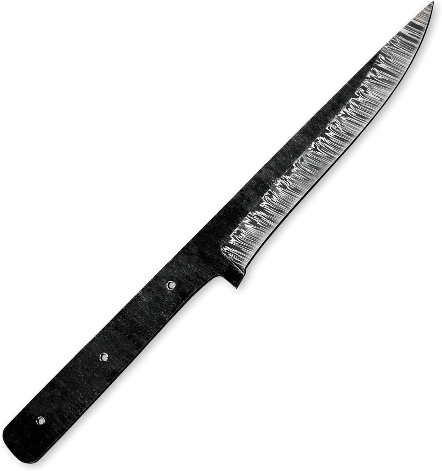 Custom Hand Forged Damascus Steel Blank Blade Fillet Knife Fisherman's Filet Fishing Knife Blade Damascus Blade Billet Handmade Knife Making Supply (FB-07)