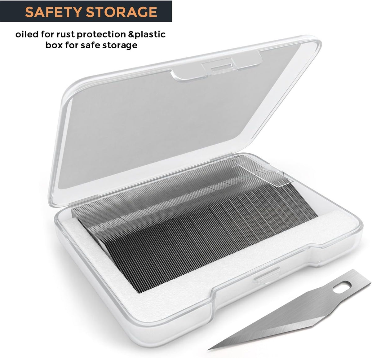 240 PCS Hobby Blades Set SK-5, Art Utility #11 Blades Refill Cutting Tool with Storage Case for Craft, Hobby, Scrapbooking, Stencil - 2 Pack of Case