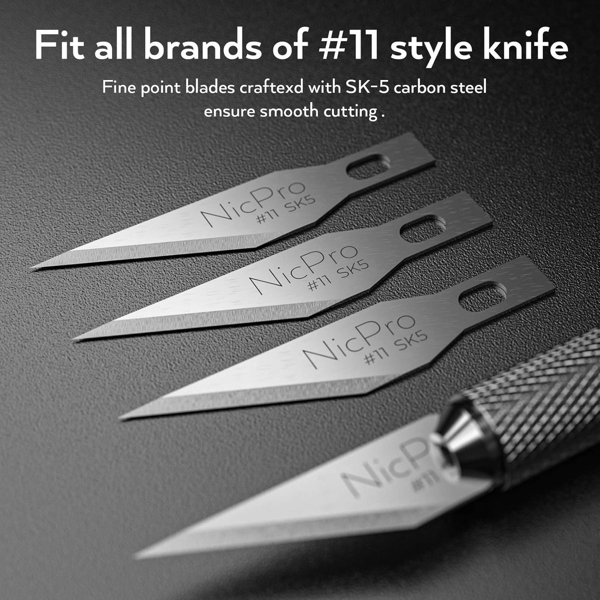 240 PCS Hobby Blades Set SK-5, Art Utility #11 Blades Refill Cutting Tool with Storage Case for Craft, Hobby, Scrapbooking, Stencil - 2 Pack of Case