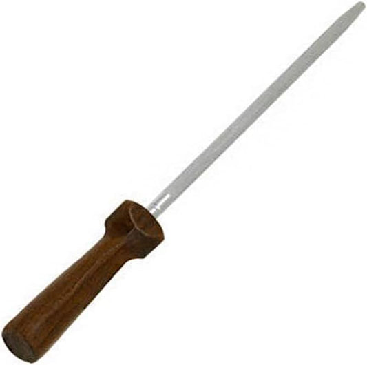CL38WP Walnut Tradition 10in Sharpening Steel for Knives | 10in Honing Rod | Stainless Steel Rod | Edge Realignment | Comfortable Grip | Knife Care Essential | Everyday Sharpenin