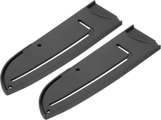 2Pcs PP Universal Knife Cover, Knife Protector Sleeve for 7" Santoku Knife Blade Guard for Kitchen, Dining Room, Black
