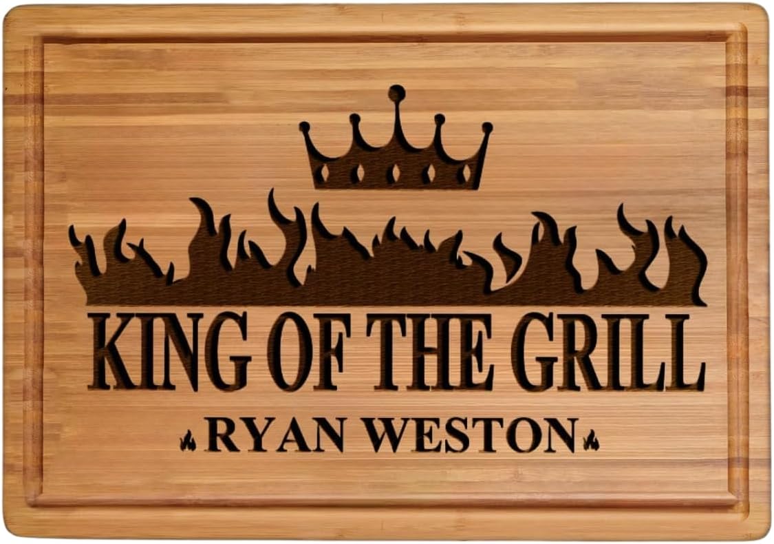 Personalized Cutting Board, Custom Bamboo Engraved Charcuterie Boards - Best Present for Wedding, Bridal Shower, Engagement, Anniversary, Housewarming, Gift Idea for Couples Bride, Parent, Family