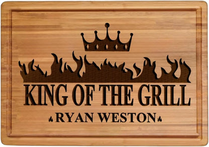 Personalized Cutting Board, Custom Bamboo Engraved Charcuterie Boards - Best Present for Wedding, Bridal Shower, Engagement, Anniversary, Housewarming, Gift Idea for Couples Bride, Parent, Family