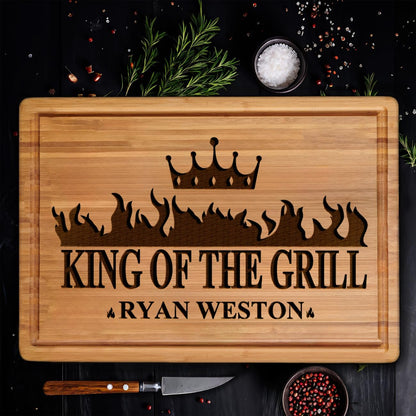 Personalized Cutting Board, Custom Bamboo Engraved Charcuterie Boards - Best Present for Wedding, Bridal Shower, Engagement, Anniversary, Housewarming, Gift Idea for Couples Bride, Parent, Family