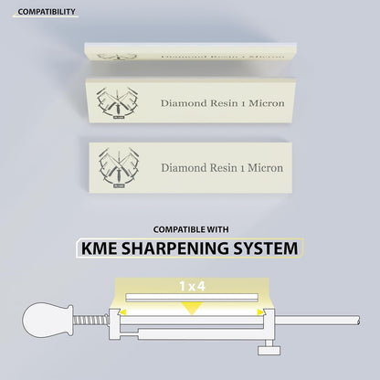 1x4" Resin Diamond Sharpening Stone for KME Sharpener (3 Micron (6,000 Grit))