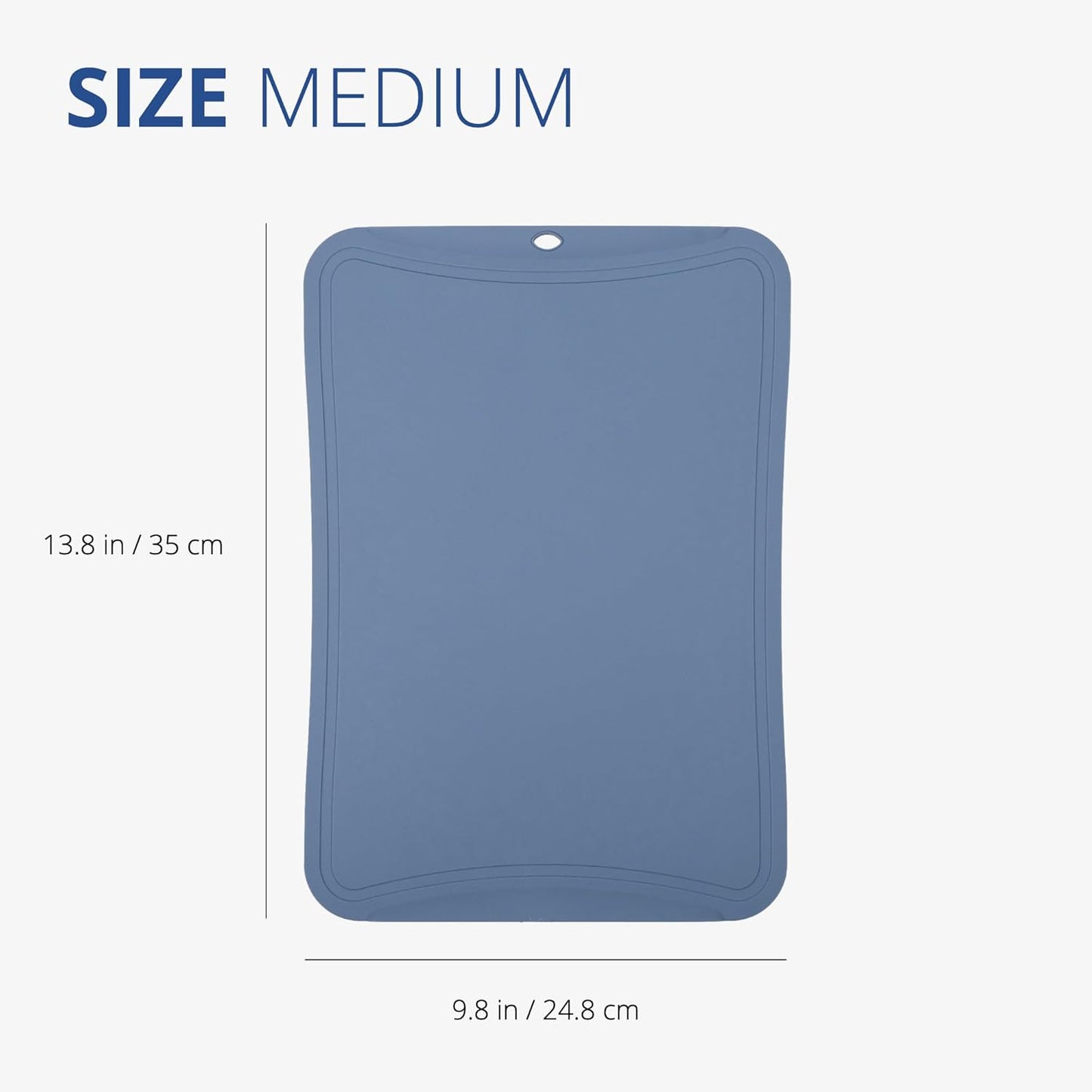 TPU Cutting Board, Medium, Made in Korea, Red | Gentle on Knife Edges. Flexible and Durable.