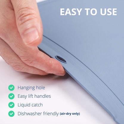 TPU Cutting Board, Medium, Made in Korea, Red | Gentle on Knife Edges. Flexible and Durable.