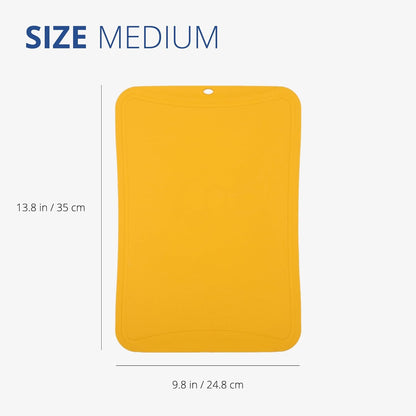 TPU Cutting Board, Medium, Made in Korea, Red | Gentle on Knife Edges. Flexible and Durable.