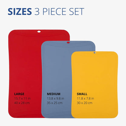 TPU Cutting Board, Medium, Made in Korea, Red | Gentle on Knife Edges. Flexible and Durable.