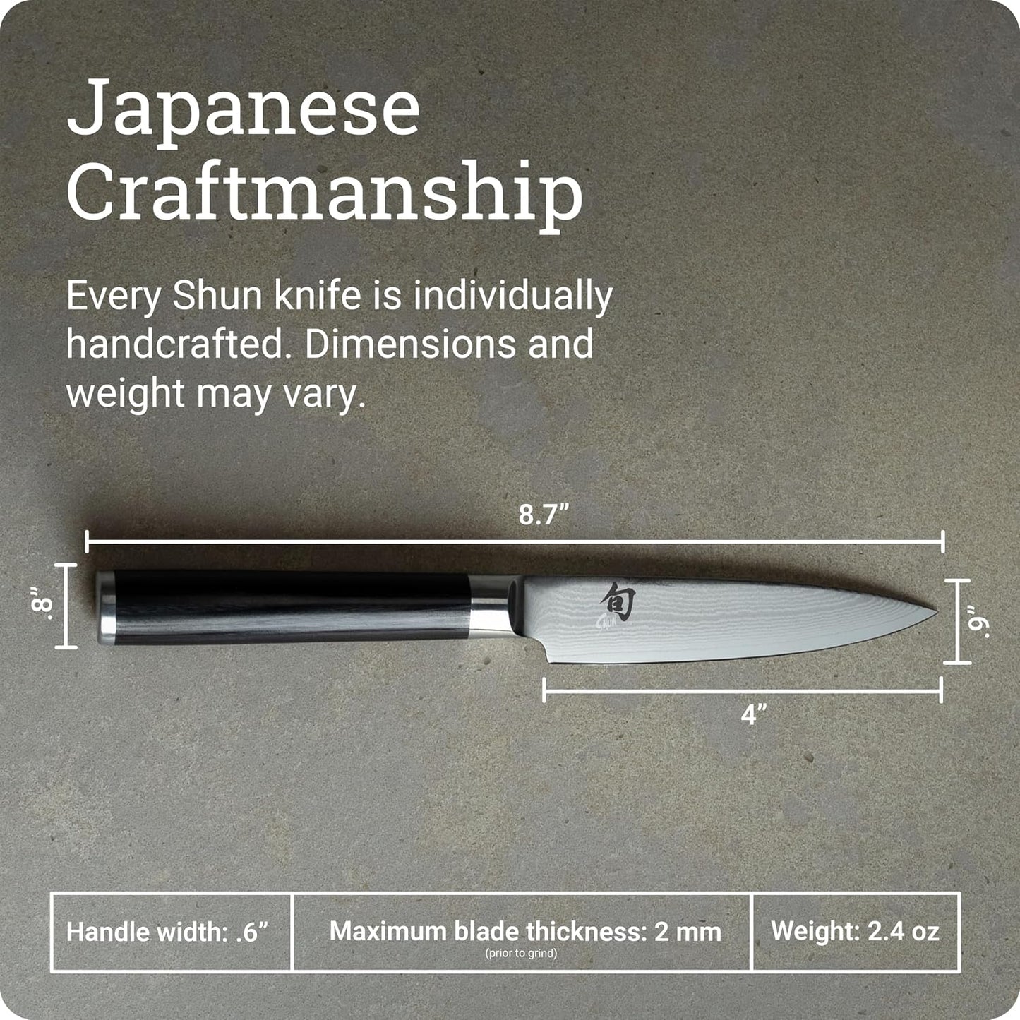 Classic Blonde 3.5" Paring Knife | Handcrafted Japanese Vegetable & Fruit Knife, VG-MAX Core, Damascus Stainless Steel Cladding, Pakkawood Handle