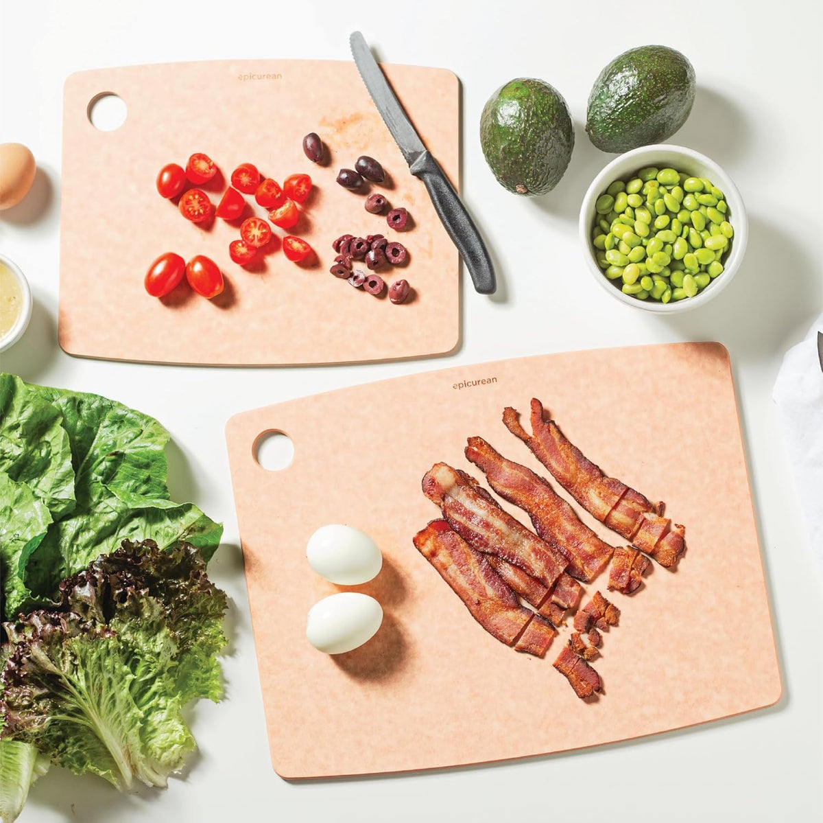 Kitchen Series Cutting Board, 11.5-Inch × 9-Inch, Natural