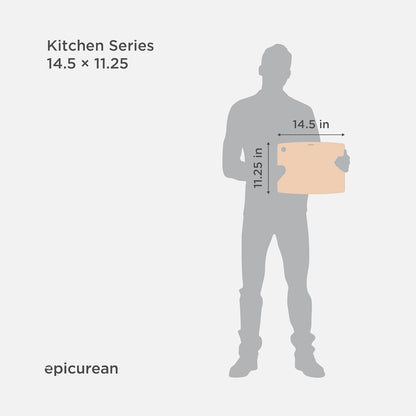 Kitchen Series Cutting Board, 11.5-Inch × 9-Inch, Natural