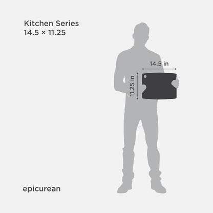 Kitchen Series Cutting Board, 11.5-Inch × 9-Inch, Natural