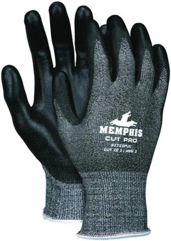 92723PUM Cut Pro 13 Gauge HyperMax Work Glove, Cut Protection Glove, Polyurethane Coated Palm & Fingertips, Medium