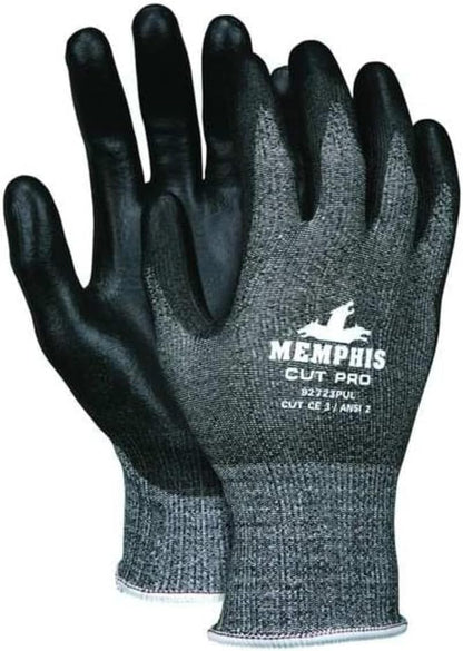 92723PUM Cut Pro 13 Gauge HyperMax Work Glove, Cut Protection Glove, Polyurethane Coated Palm & Fingertips, Medium