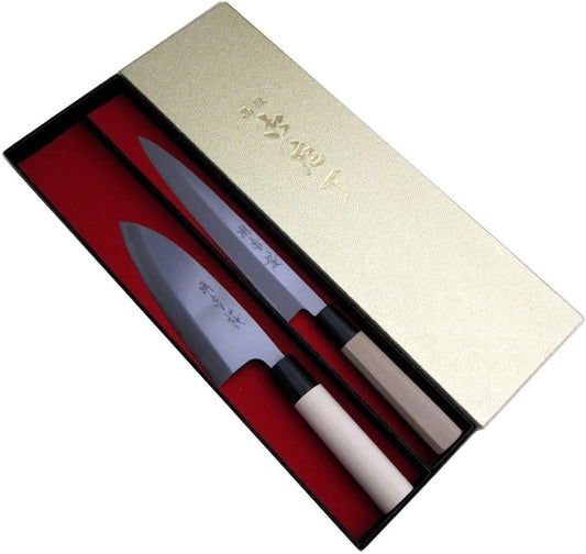 Kitchen knife set kitchen knife set Dottokomu willow blade knife, two "bright sound Sakura" (Akane Suzaku et al.) Left-handed (japan import)