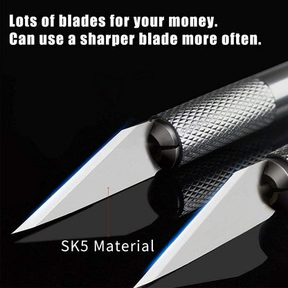 300 PCS Exacto Knife Blades 11, Craft Hobby Knife Exacto Blades | High Carbon Steel Exacto Blades, Craft Knife Blade, #11 Exacto Knife Refill Blade with Storage Case for Scrapbooking, Stencil