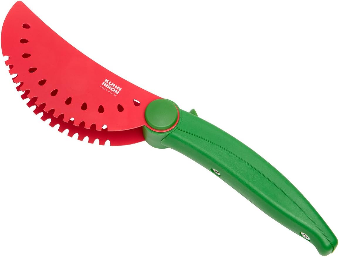 Watermelon Knife, Serrated Fruit Slicer for Watermelon and Large Fruit, Long Blade for Clean Slicing, Easy Cutting Tool