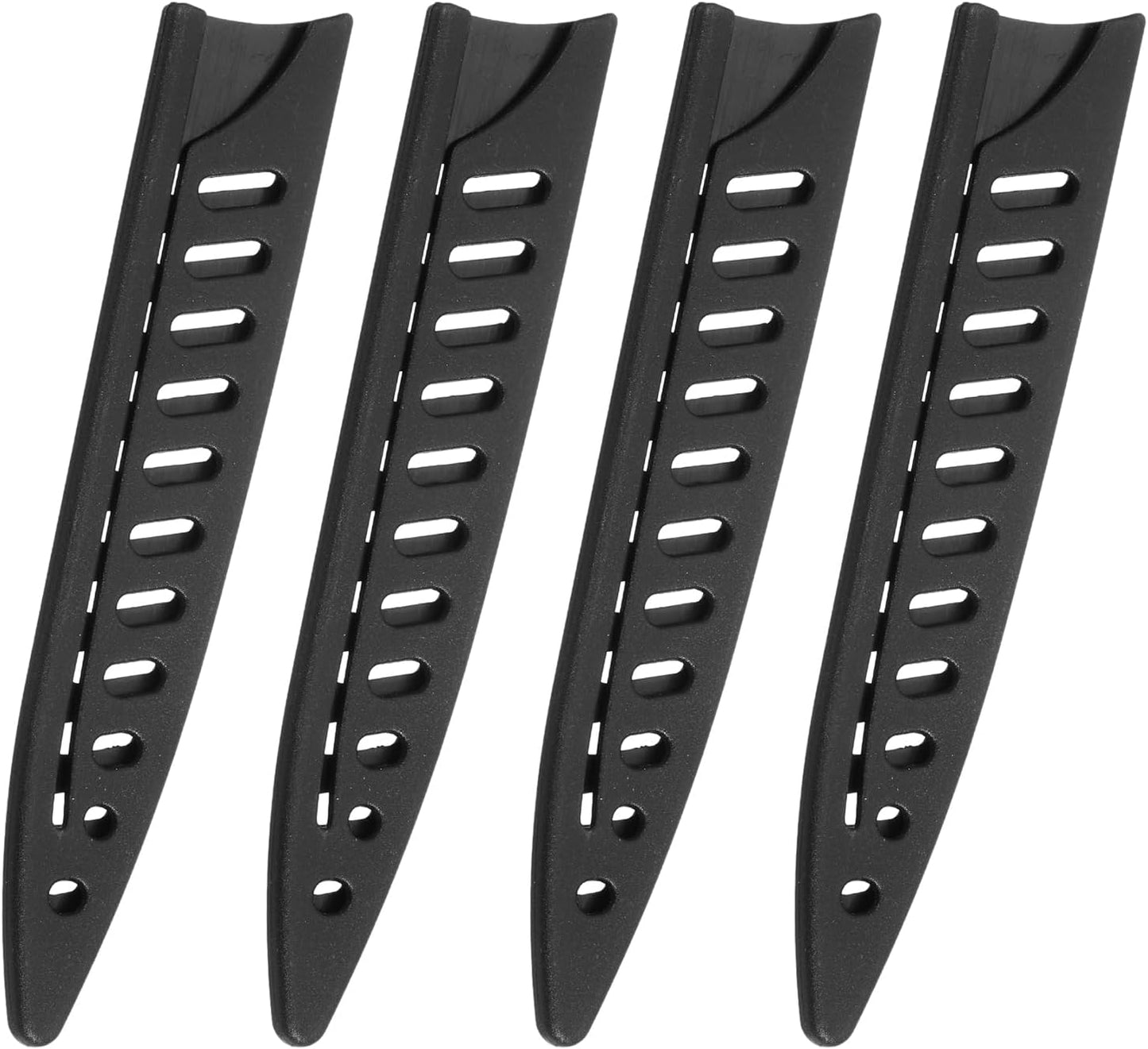 4Pcs Knife Cover Sleeves Blade Edge Guards for 5" Utility Knife Blade Edge Protector Cover Universal Knife Sheath for Kitchen, Black