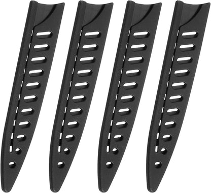 4Pcs Knife Cover Sleeves Blade Edge Guards for 5" Utility Knife Blade Edge Protector Cover Universal Knife Sheath for Kitchen, Black