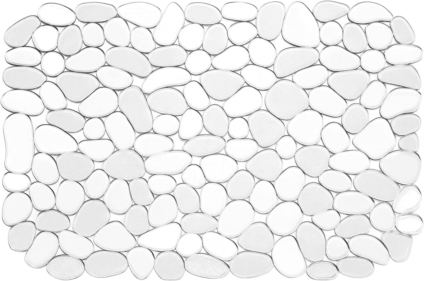 Kitchen Sink Mat Pebble Protect Mat PVC Eco-friendly Adjustable Stainless steel/ Porcelain Dish Drying Pad Protector for Bottom of Kitchen Sink, 15.8 x 11.8 inches (2 Pack, Black and Gray)