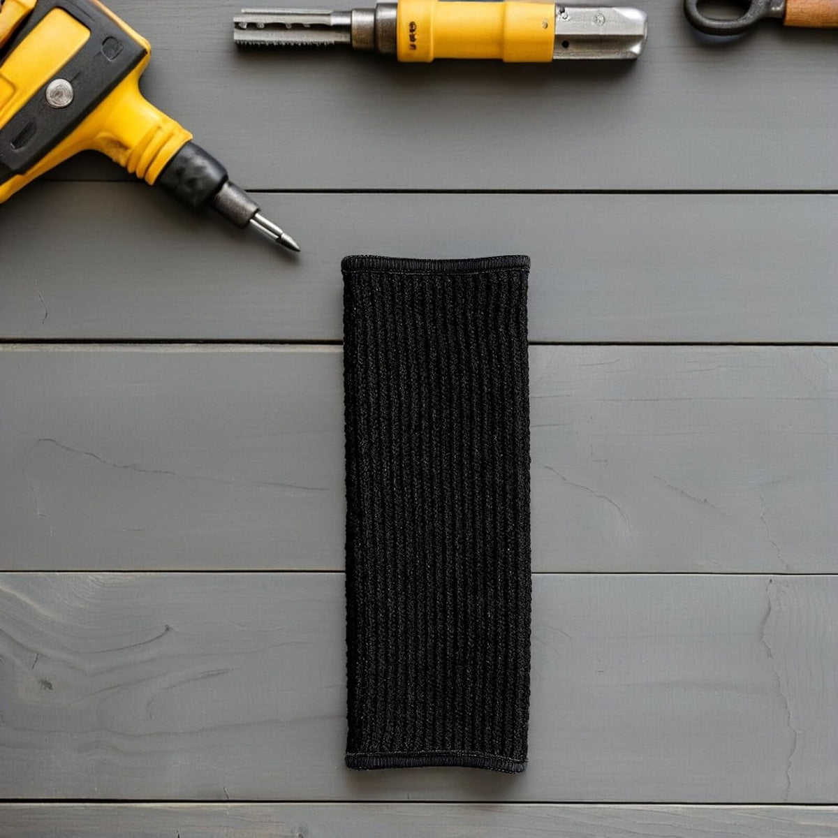 Cut Resistant Puncture Resistant Arm Sleeves 20cm Forearm Protective Work Safety Guards for Welding Gardening Kitchen 2 Pairs (gray + Black)