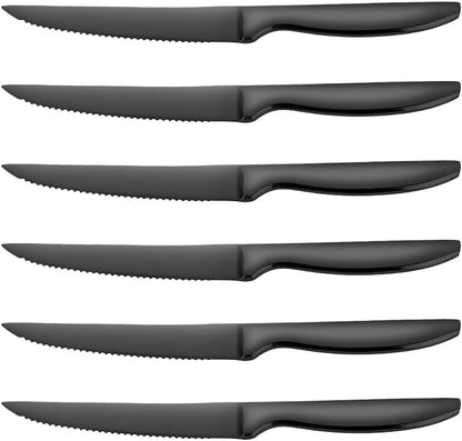Steak Knife Set of 8, Serrated Steak Knife, Kitchen Steak Knives, Steak Knives Dishwasher Safe, Stainless Steel Knives