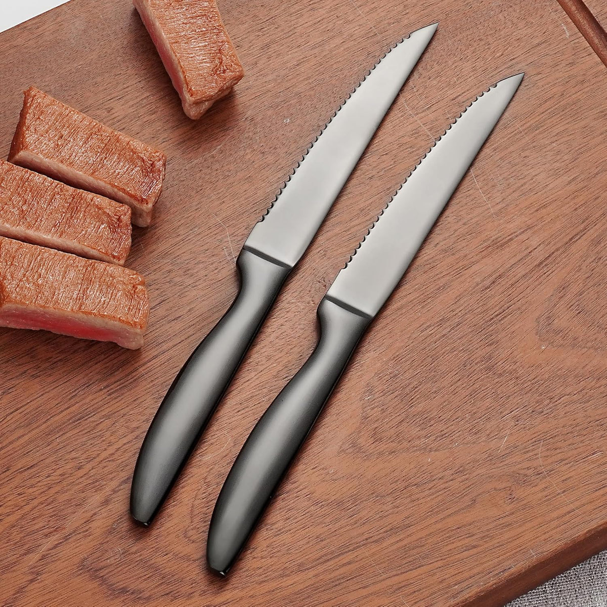 Steak Knife Set of 8, Serrated Steak Knife, Kitchen Steak Knives, Steak Knives Dishwasher Safe, Stainless Steel Knives