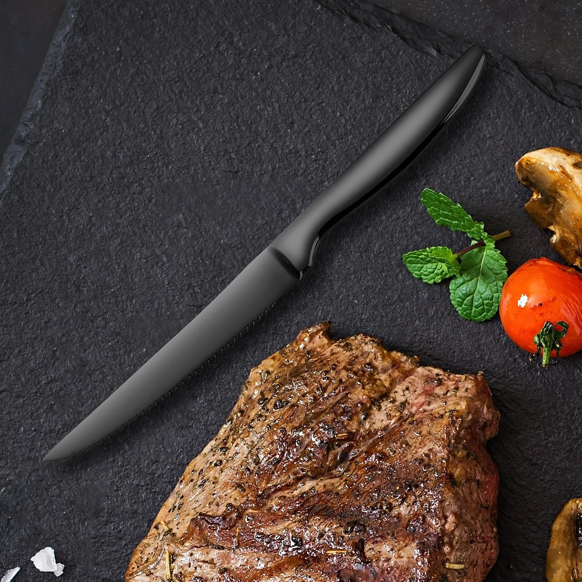 Steak Knife Set of 8, Serrated Steak Knife, Kitchen Steak Knives, Steak Knives Dishwasher Safe, Stainless Steel Knives