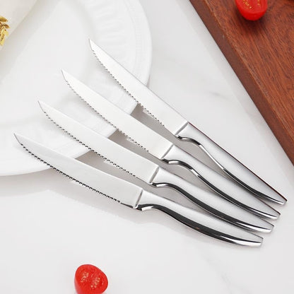 Steak Knife Set of 8, Serrated Steak Knife, Kitchen Steak Knives, Steak Knives Dishwasher Safe, Stainless Steel Knives
