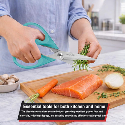 iBayam Kitchen Scissors Shears All Purpose Heavy Duty, Protective Sheath
