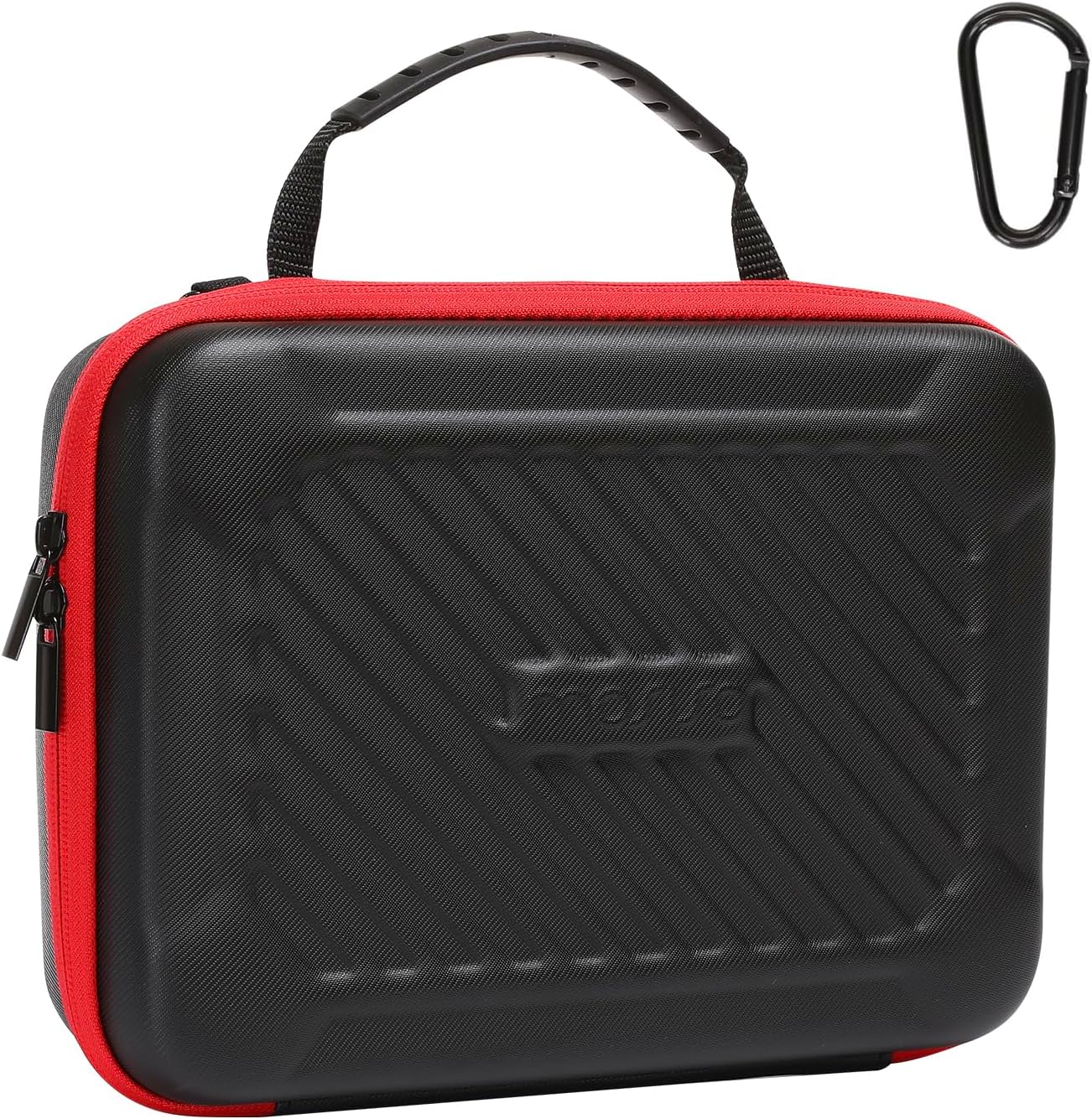 Camera Case Compatible with GoPro Hero 13/12/11/10/9/8/7, Hard Travel Carrying Case Compatible with AKASO EK7000/V50/Brave 4/7 LE/8, EVA Case with Snap Hook for Action Camera, Black