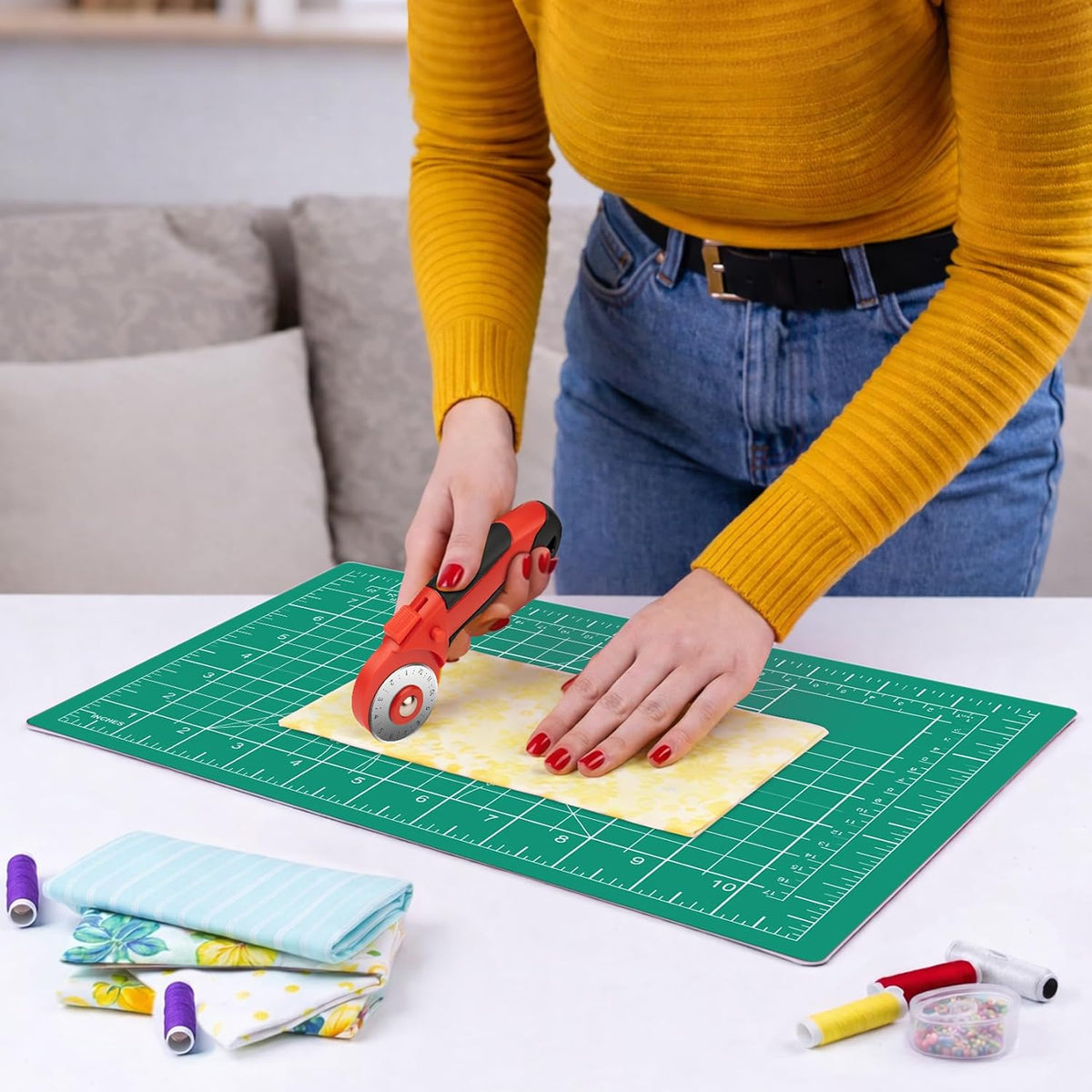 12in×18in Cutting Mat for Sewing, A3 Self Healing Cutting Craft Mat