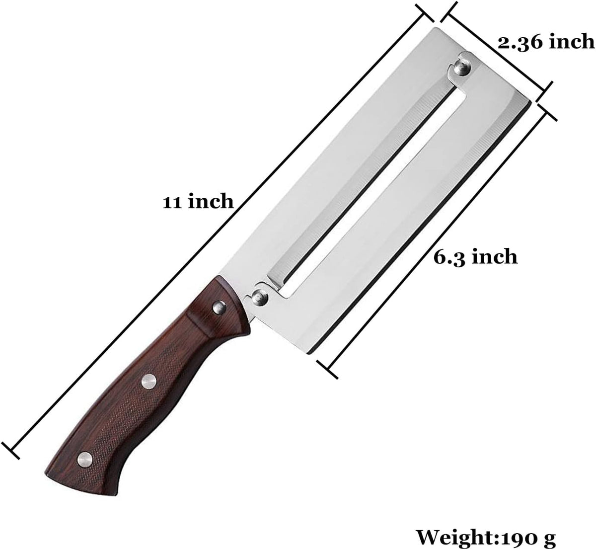 Sugarcane Peeling Knife Pineapple Peeling Knife Sugar Cane Peeler Knife, Paring Knife Fruit Peeler Cutter Artifact Planing Knife, With Stainless Steel Blade & Non-slip Blue Plastic Handle