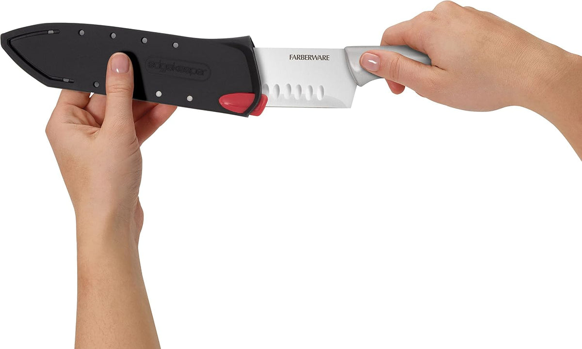 Edgekeeper Self-Sharpening Santoku Knife, 5-Inch, Stainless