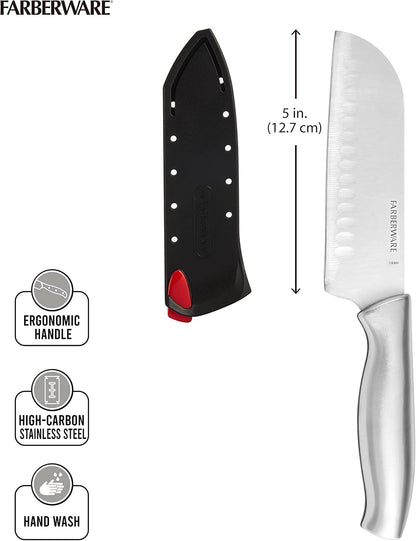 Edgekeeper Self-Sharpening Santoku Knife, 5-Inch, Stainless