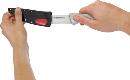 Edgekeeper Self-Sharpening Santoku Knife, 5-Inch, Stainless