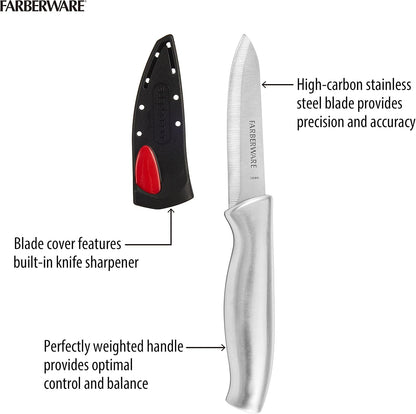 Edgekeeper Self-Sharpening Santoku Knife, 5-Inch, Stainless