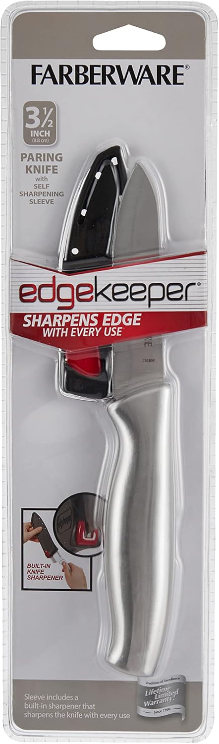 Edgekeeper Self-Sharpening Santoku Knife, 5-Inch, Stainless